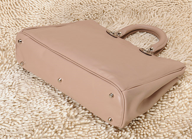 Christian Dior diorissimo nappa leather bag 0901 khaki with silver hardware